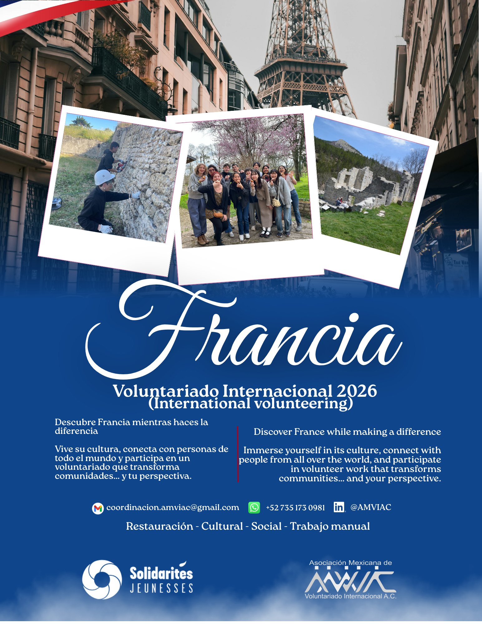Voluntariado internacional en Francia
